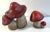 Vintage Aged Terra Cotta Painted Mushroom Garden Ornaments - Set of 2 For Sale - Image 4 of 5