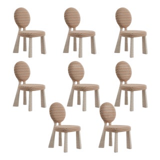 Mary II Dining Chairs with Upholstered Legs by Ottiu, Set of 8 For Sale