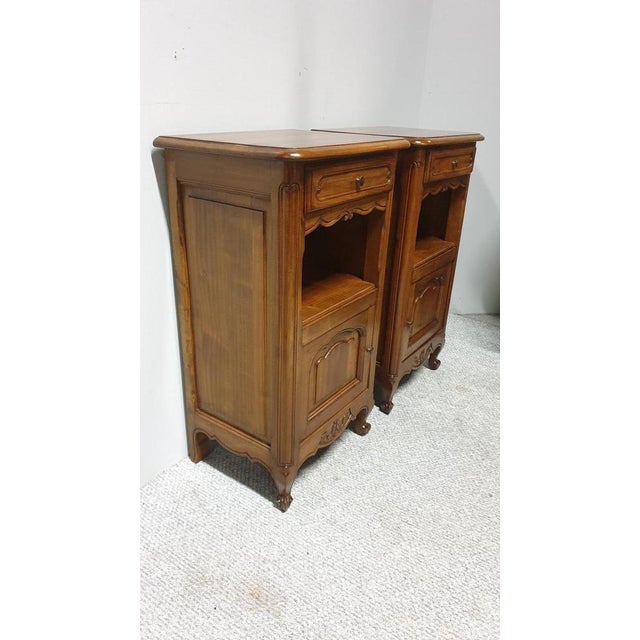 Vintage Cherry Bedside Tables, Set of 2 For Sale - Image 6 of 12