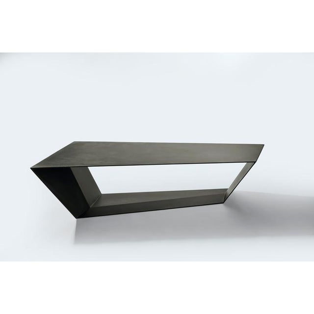 Noaxis Bench in Aluminium by Orfeo Studio For Sale - Image 9 of 12