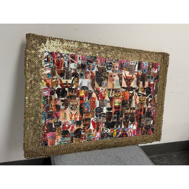 Abstract Expressionism Robert Bagnasco Murray Las Mascaras Original Mixed Media, Circa 2001 For Sale - Image 3 of 12