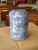 This 5 tier antique set is absolutely superb. Blue and white porcelain. Note that there is some gold "fill" repairs,...