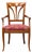 Selva Padded Chair with Armrests in Beech For Sale