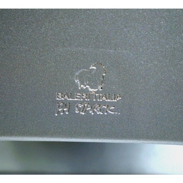1980's Philippe Starck Richard III Silver Armchair Baleri Italia For Sale - Image 10 of 10