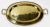 VIntage Victorian Style Scrolled Edge Oval Brass Tray For Sale - Image 4 of 6