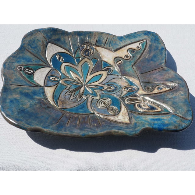 Positive Thinking Raku Ceramic Sculptural Centerpiece, 2025 For Sale - Image 3 of 12