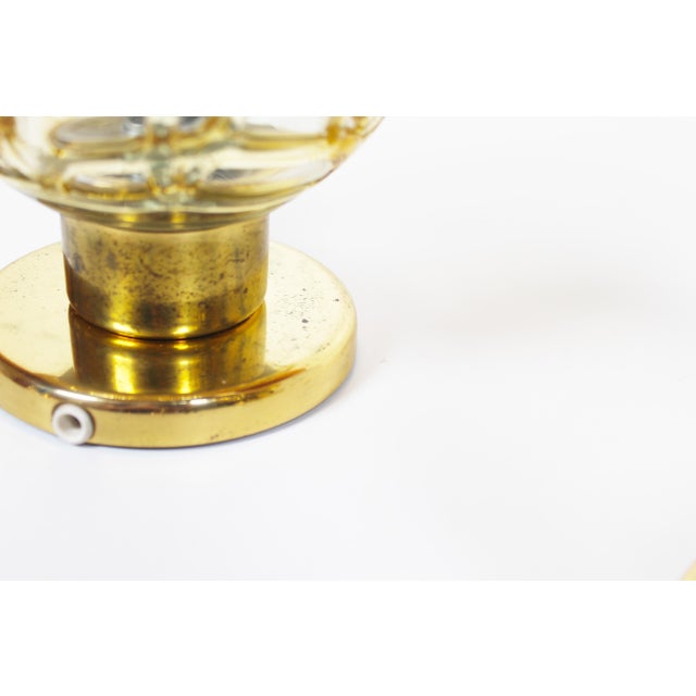 Vintage Brass Wall Lamps from Doria Leuchten, 1970s, Set of 2 For Sale - Image 4 of 9