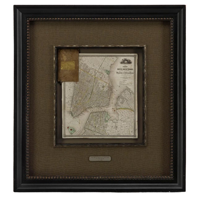 1840 "New Map of the City of New York With Part of Brooklyn & Williamsburg" by J. Calvin Smith For Sale - Image 6 of 6