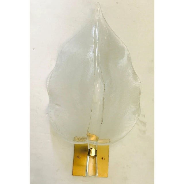 Pair of 1960s Large Murano Glass Sconces For Sale - Image 9 of 9