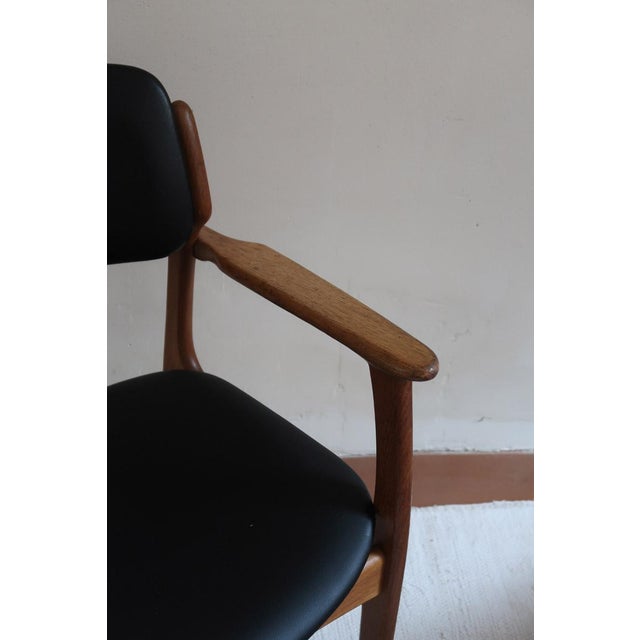 Black Teak Armchair by Erik Buch for O.D. Møbler, Denmark, 1960s For Sale - Image 8 of 16