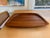 This item is a vintage mid-century modern staved solid teak serving tray or carving board (Model 817 by some although not...