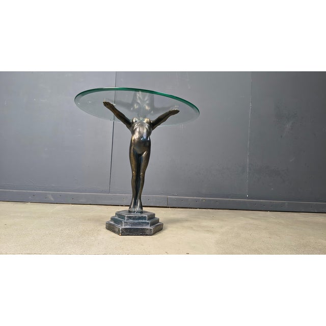 Vintage Art Deco Side Table, 1970s For Sale - Image 4 of 10