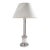 English Victorian Doric Column Silver-Plated Table Lamp, C. 1850-60 For Sale
