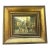 Vintage Impasto European Street Scene Oil Painting in Gilt Frame For Sale