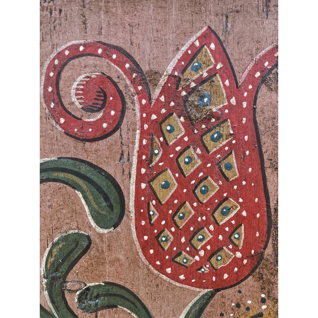 1743 Alpine Floral Painted Cupboard For Sale - Image 15 of 18