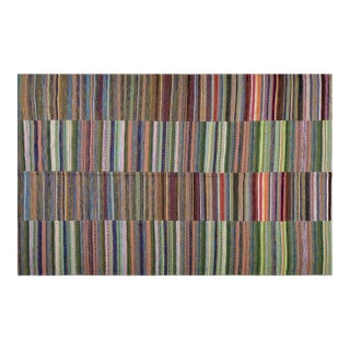 Afghan Style Maimana Flatweave Kilim Wool Rug, 6'x9'6'' For Sale