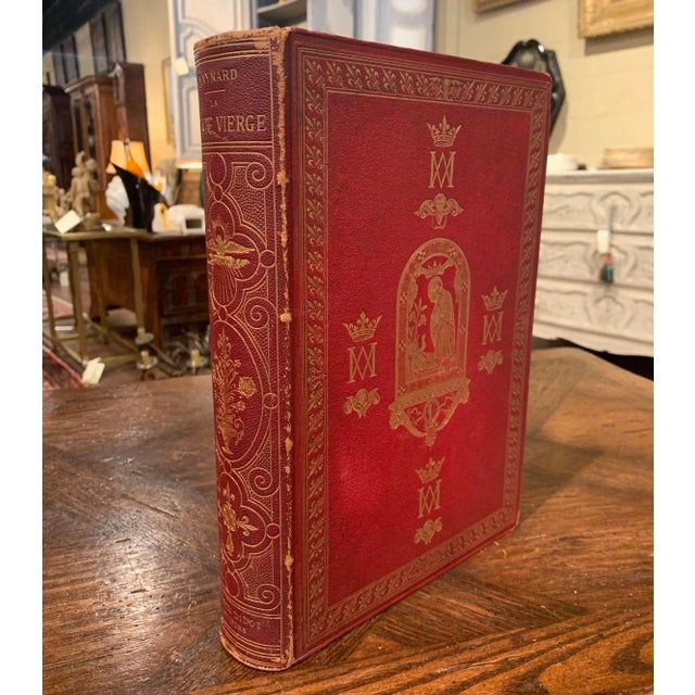 19th Century French Leather Bound and Gilt Book of the Virgin Mary For Sale - Image 10 of 10