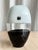 Stunning postmodern black and white split Murano glass vase by Carlo Moretti, Italy, 2000s. Made in 2008, this beauty...