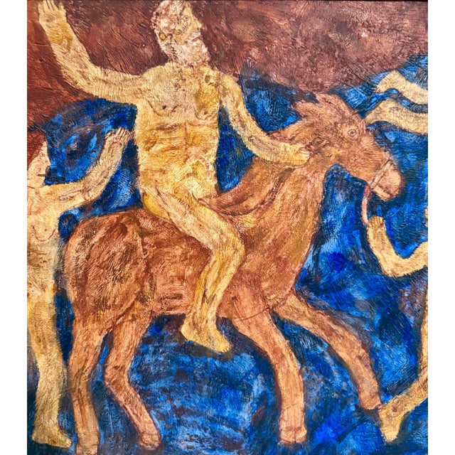 Lionel Kalish, Surrealist Oil Painting Circus Horse Scene Lionel Kalish Fantasy Scene New York, 1961 For Sale - Image 12 of 15