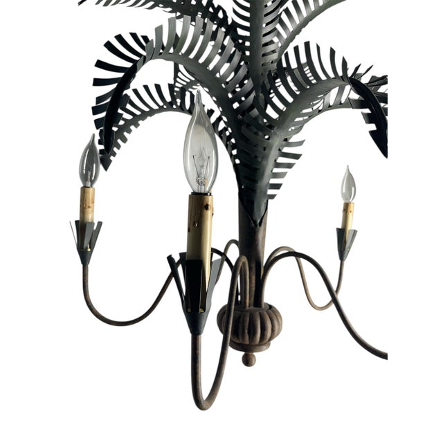 Mid century modern palm tree chandelier in perfect working condition