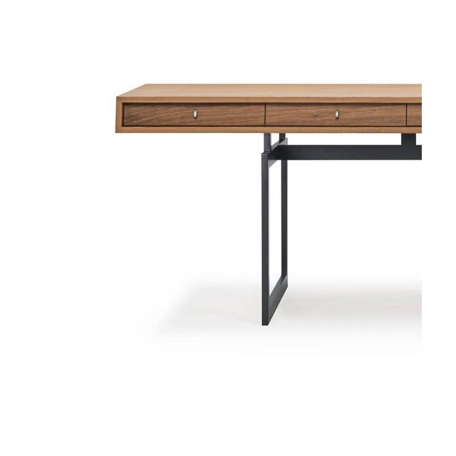 Dark Grey and Walnut Office Desk by Bodil Kjaer for Character For Sale - Image 3 of 16