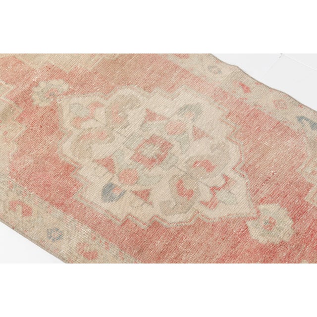 Turkish Antique Vintage Oushak Rug For Sale - Image 10 of 10