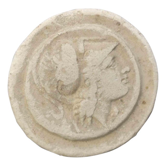 Antique Athena Goddess Cameo Intaglio in Biscuit, Italy, 19th Century For Sale