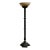Vintage Boho Patinated Barley Twist Floor Lamp For Sale