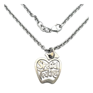Mid 20th Century James Avery S925 Rolo Apple Pendant Necklace