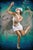 I Know Not How to Find the Spring by Alexandra Manukyan | Oil on Belgian Linen Dancer with cranes and waves For Sale