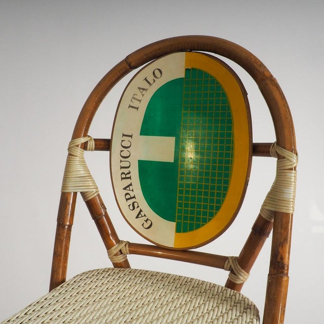 Vintage Bistro Chairs by Italo Gasparucci for ECC Tennis Tournament Antwerp, 1980s, Set of 2 For Sale - Image 15 of 17