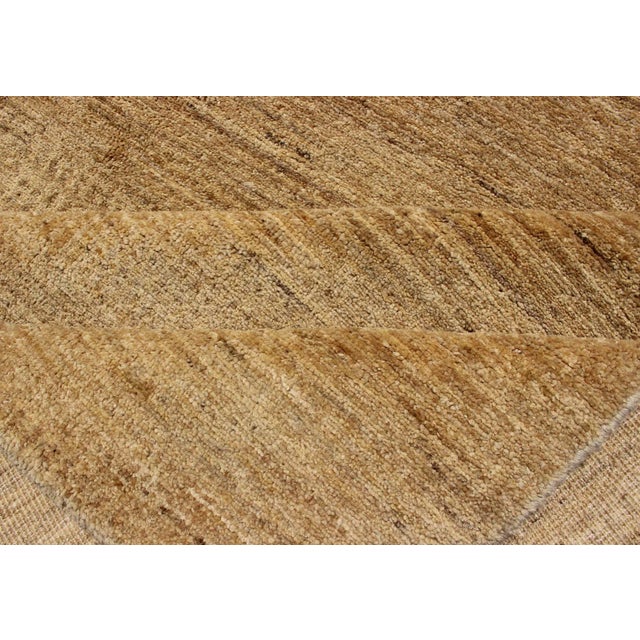 Nepalese Modern Rug in Variegated Sand Colors- 6′3″ × 8′1″ For Sale - Image 9 of 10