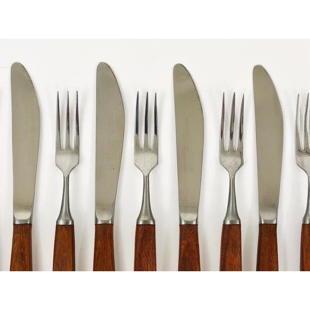 1960s Mid-Century Austrian Boxed Cutlery from Amboss, 1950s, Set of 12 For Sale - Image 5 of 12