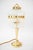 Art Deco Table Lamp with Glass Shade and Sticks from Palme Koenig, Vienna, Austria, 1920s For Sale - Image 16 of 16