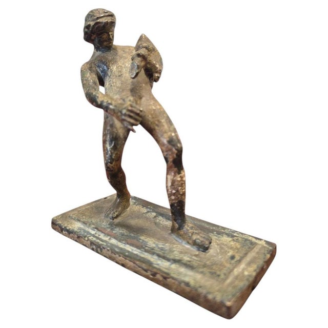19th Century Bronze of Satyr Serving Wine after an Ancient Pompeian Model For Sale - Image 10 of 10