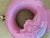 1980s Postmodern Art Deco Revival Ceramic Rose "Donut" Table Lamp by Harris Lamps For Sale - Image 9 of 12