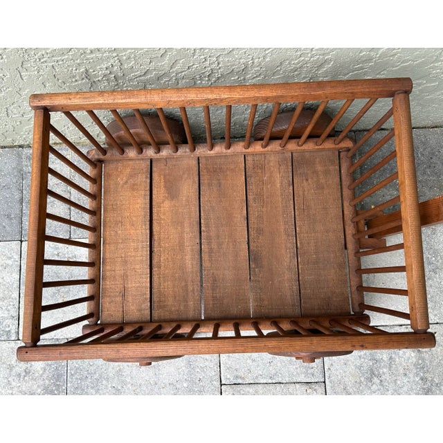 Vintage Mid 1900s Decorative Wooden Goat Cart For Sale In Orlando - Image 6 of 12