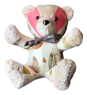 Hermes Plumes Vintage Silk Scarf Tender Teddy Bear