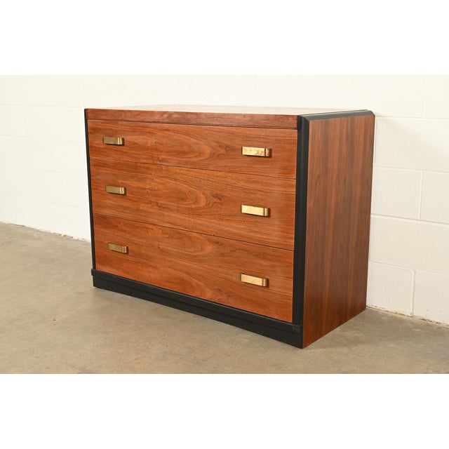 Donald Deskey Style Art Deco Walnut Dresser or Chest of Drawers, Circa 1940s For Sale - Image 16 of 16