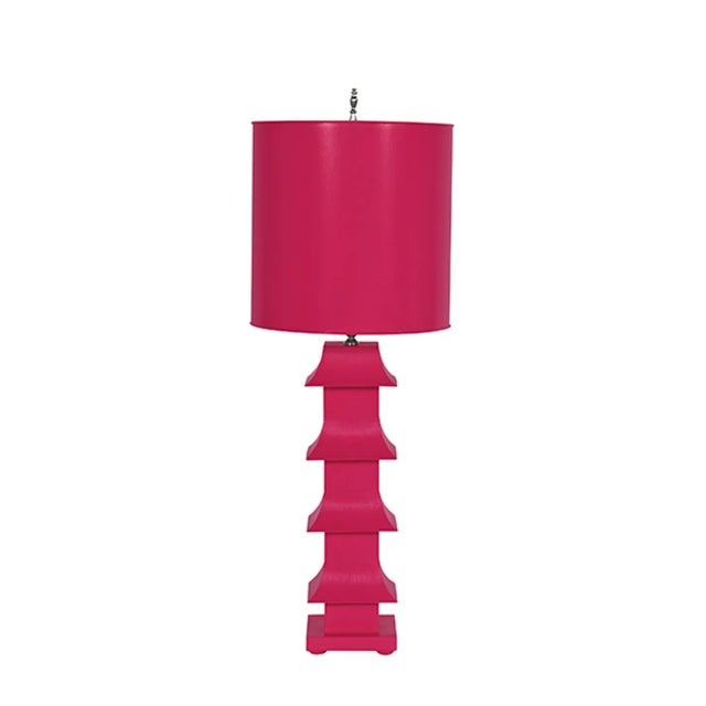 Tiered and towering with four elegant eaves, our large, turquoise Pagoda-style lamp is a study in modern antiquity. Topped...