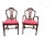 Pair of Antique Hepplewhite Style Arm and Side Chairs For Sale