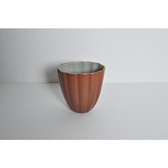 Red Crackle Glazed Porcelain Vase, Denmark, 1930s For Sale - Image 8 of 14