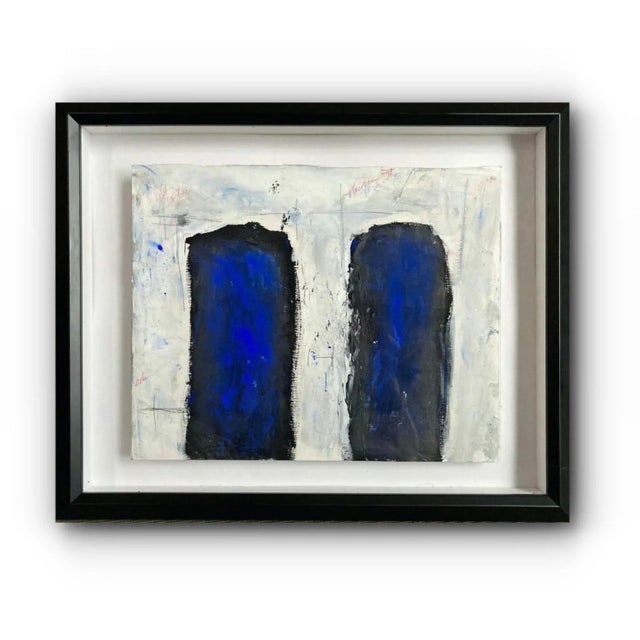 Textile "Synapse" Framed Multimedia Contemporary Abstract Painting by G. Campbell Lyman For Sale - Image 7 of 7