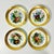 Hollywood Regency 1980s Vintage Hollywood Regency Italian Horchow Flora Botanical Wall Plates - Set of 4. For Sale - Image 3 of 10