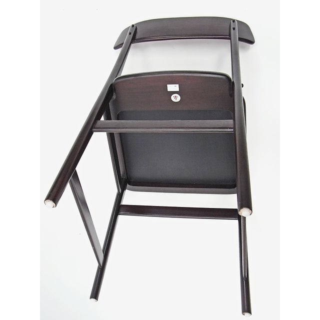 Dining Chairs in Cherry & Leather by Sergio Rodrigues for Lin Brazil, 2010, Set of 5 For Sale - Image 9 of 18