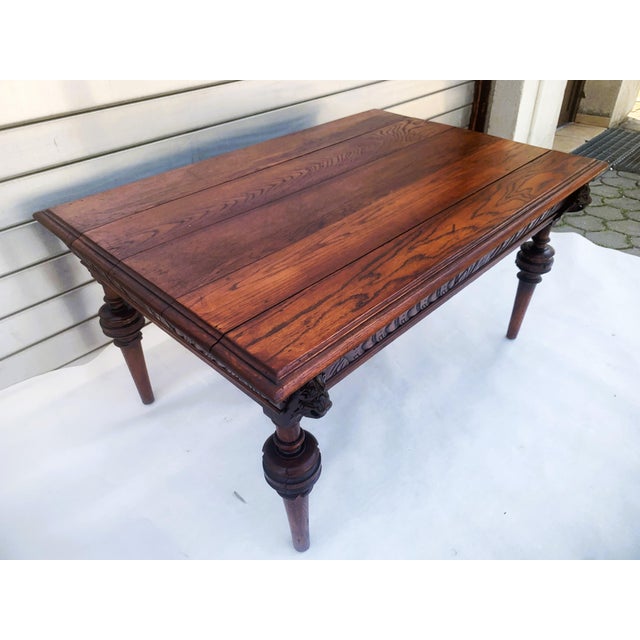 Renaissance Oak Coffee Table, 1900s For Sale - Image 17 of 18