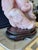 Gemstone Large Vintage Chinese Carved Rose Quartz Boy Sculpture on Hardwood Stand For Sale - Image 7 of 7
