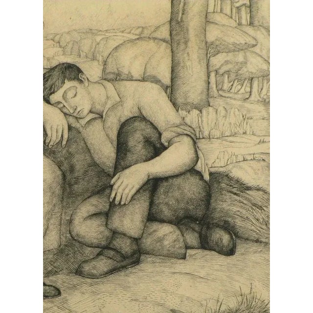 Illustration Chalcographie Engraving Issued by the Louvre For Sale - Image 3 of 9