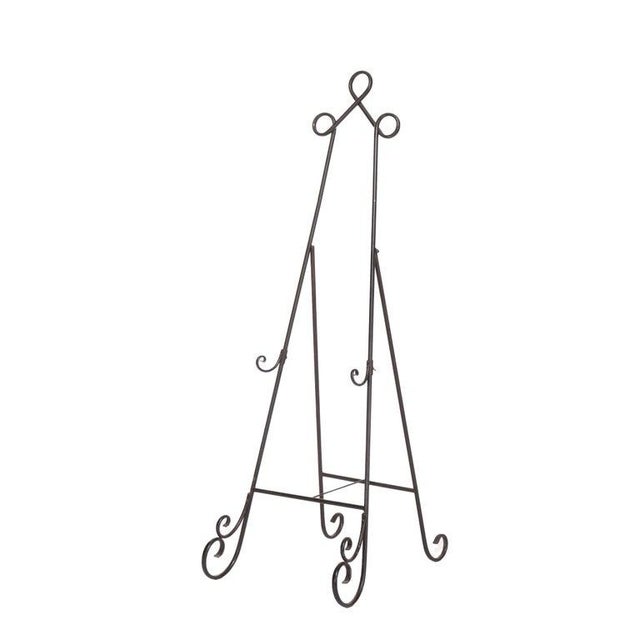 Vintage Metal Art Display Easel 20thC Measures - 67 3/8" x 20 3/8" x 30 3/8" A vintage metal easel from the 20th century,...