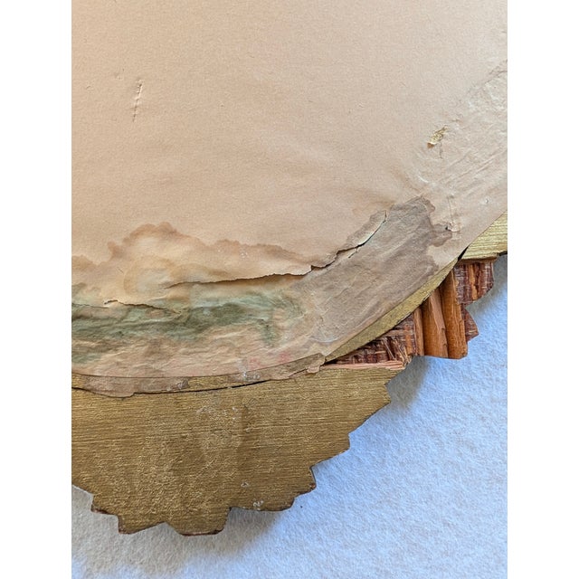 Pair of Vintage Hollywood Regency Gilt Wall Mirrors With Ornate Rococo Frames For Sale In Minneapolis - Image 6 of 8